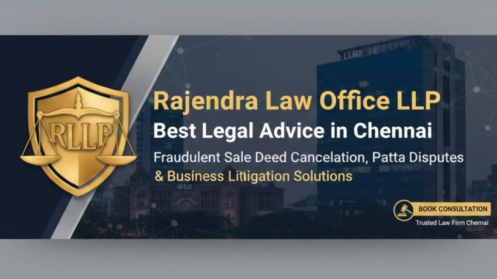 Best Legal Advice in Chennai | Fraudulent Sale Deed Cancellation, Patta Disputes & Business Litigation Solutions