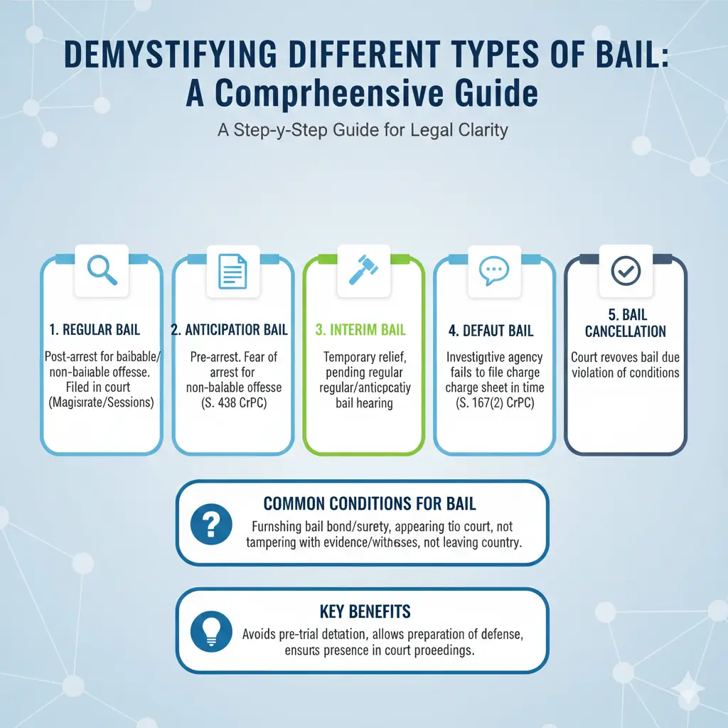 Demystifying Different Types of Bail: A Comprehensive Guide - Rajendra Law Office LLP