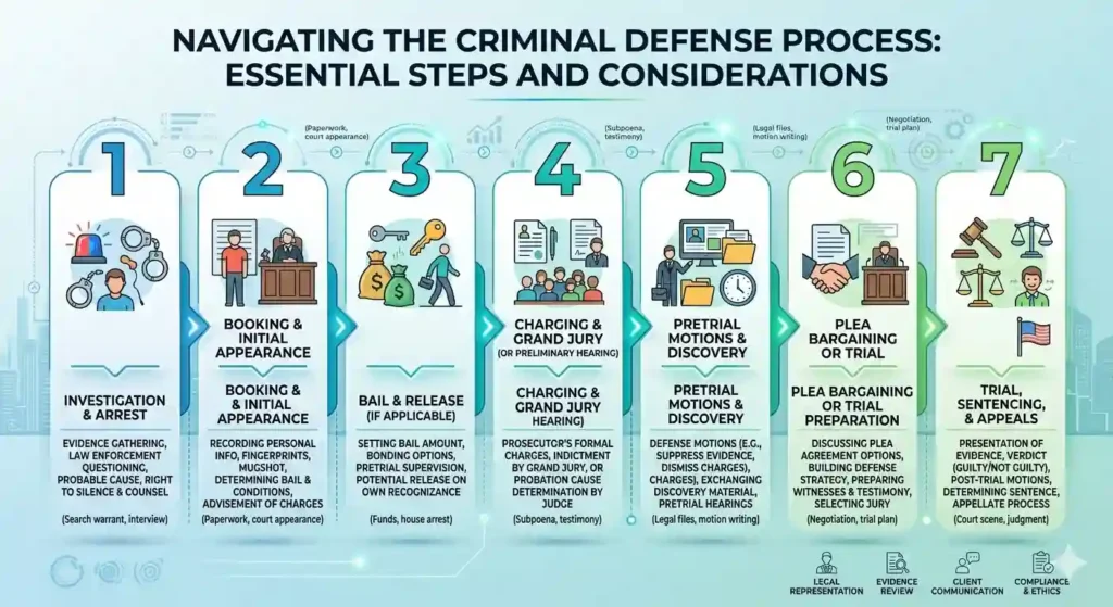 Navigating the Criminal Defense Process: Essential Steps and Considerations - Rajendra Law Office LLP