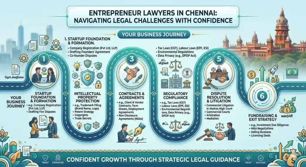 Entrepreneur Lawyers in Chennai: Navigating Legal Challenges with Confidence