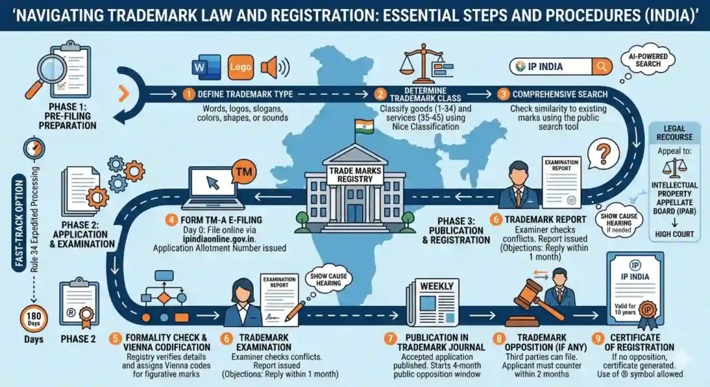 Navigating Trademark Law and Registration: Essential Steps and Procedures