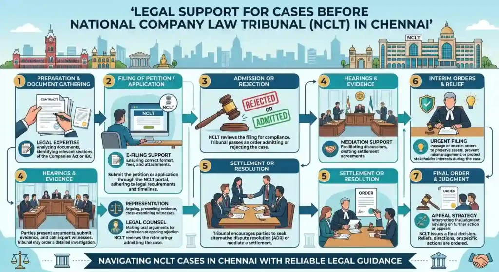 Legal Support for Cases Before National Company Law Tribunal (NCLT) in Chennai
