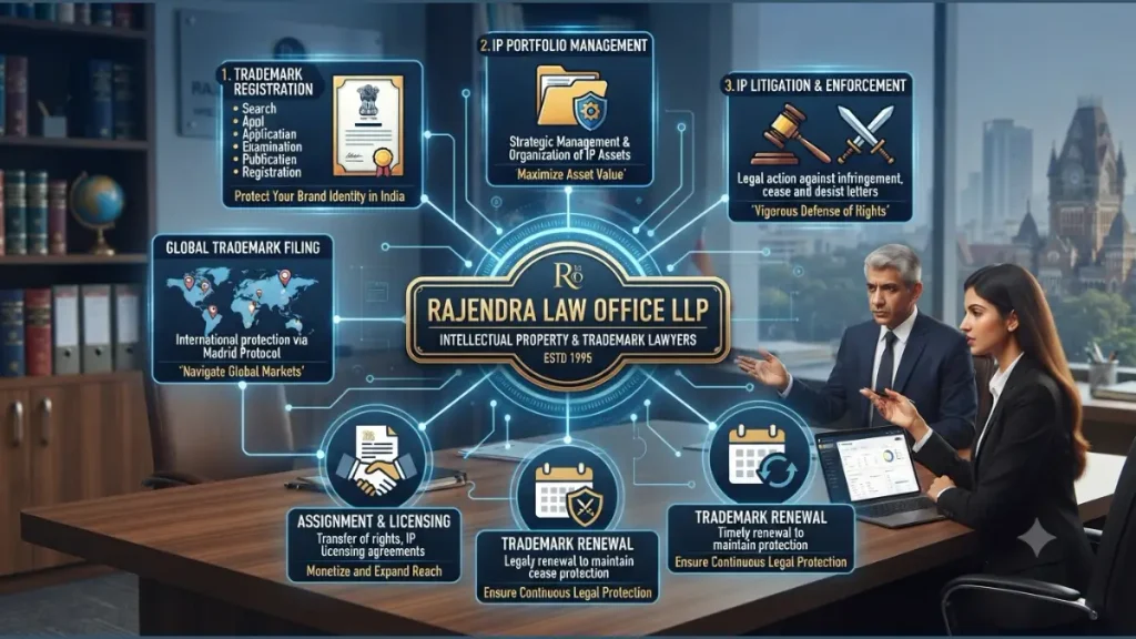 Intellectual Property Lawyers in India for Trademark Protection - infographic image