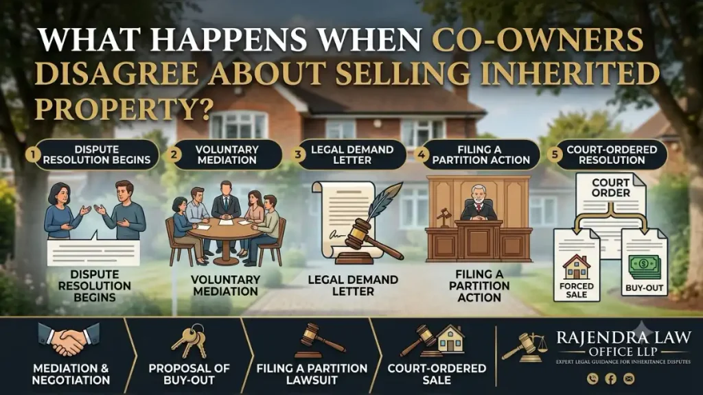 What Happens When Co-Owners Disagree About Selling Inherited Property? infographic