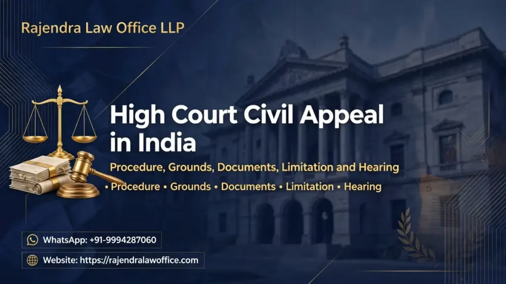High Court Civil Appeal in India: Procedure, Grounds, Documents, Limitation and Hearing